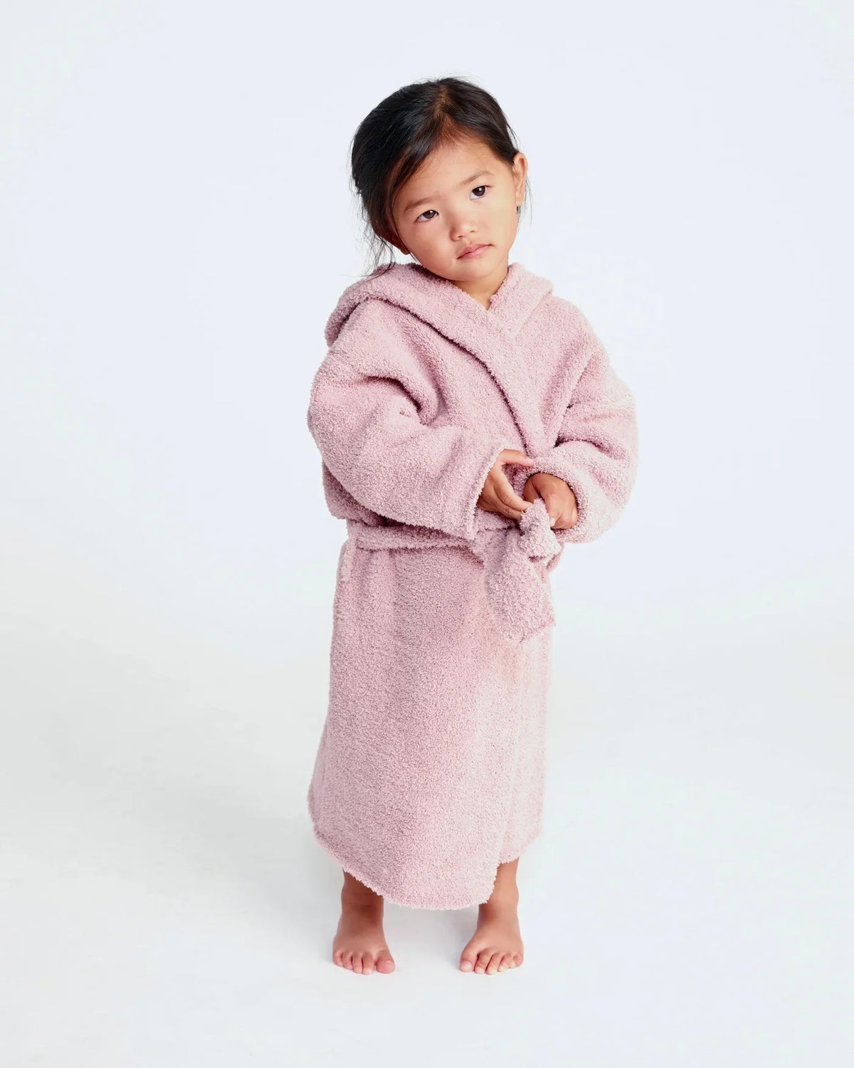 7AM Fuzzy Robe, Ash Rose