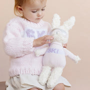 The Blueberry Hill Ski Sweater, Baby Pink