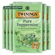 Twinings Pure Peppermint Herbal Tea, 6 x 20 Bags