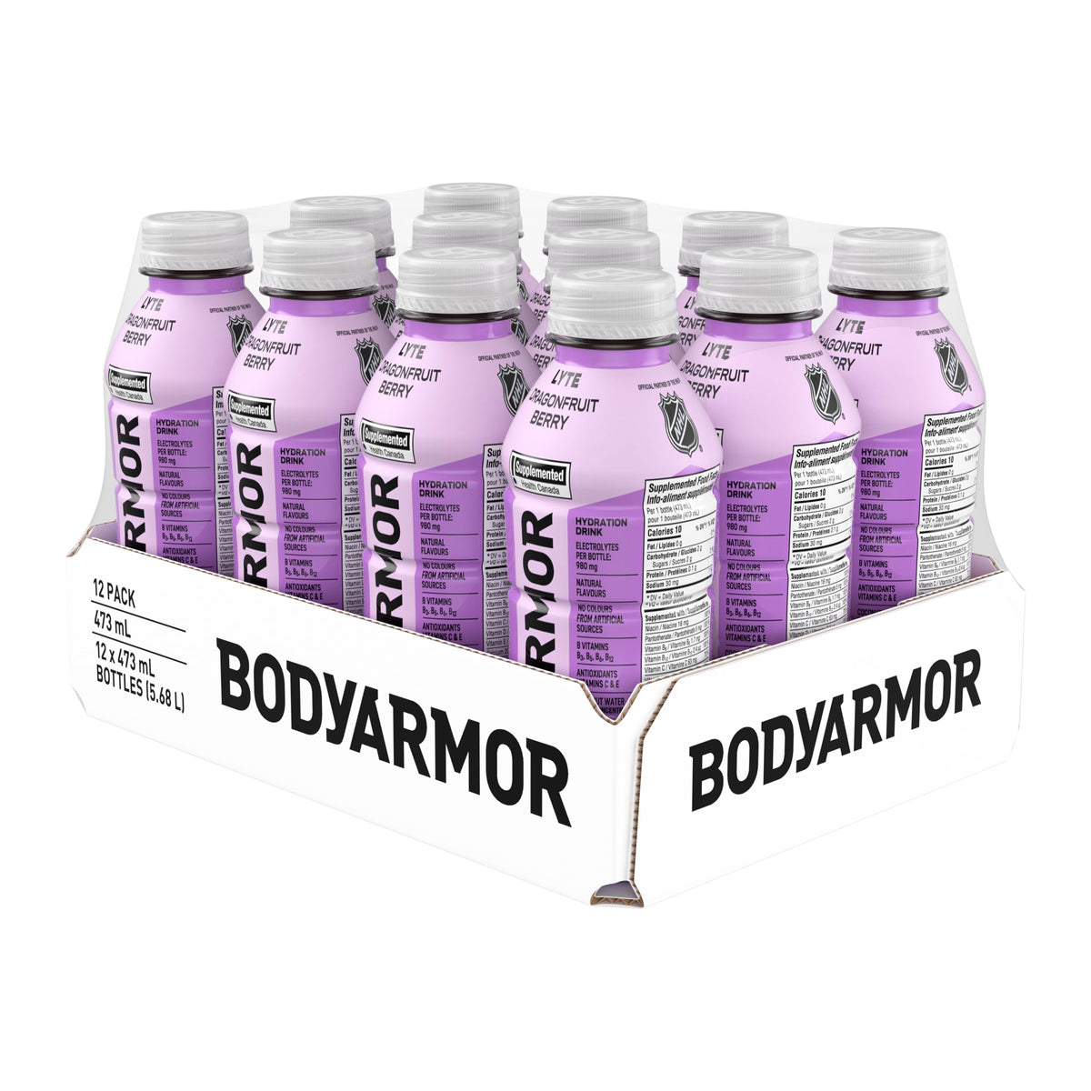 BodyArmor Lyte Dragonfruit Berry Sports Drink, 473 mL, 12 Pack