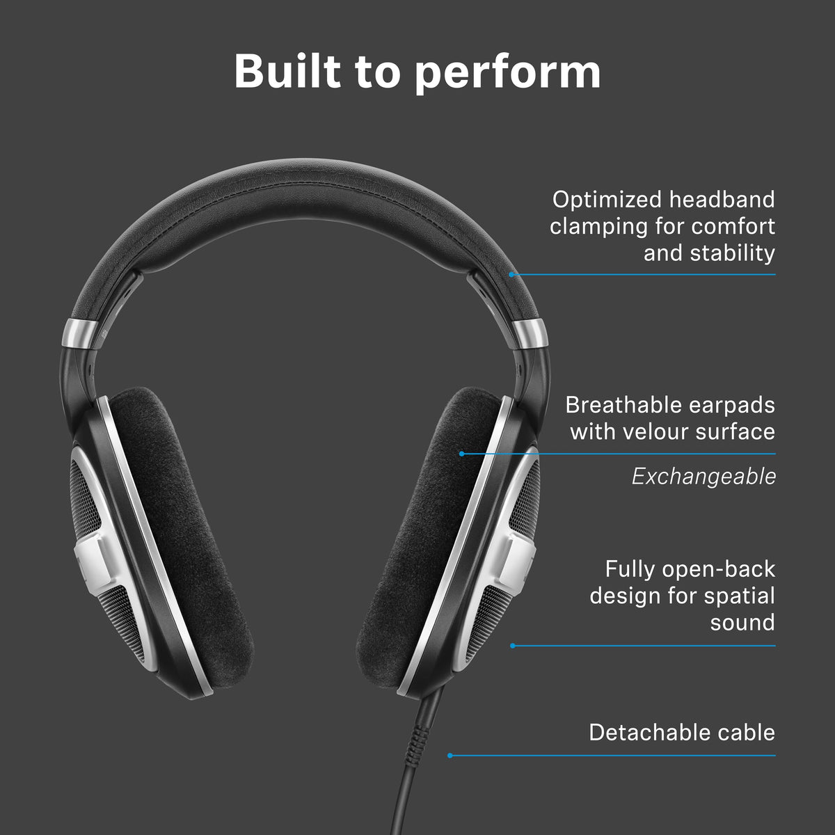 Sennheiser HD 599SE Open-Back Wired Headphones, Black