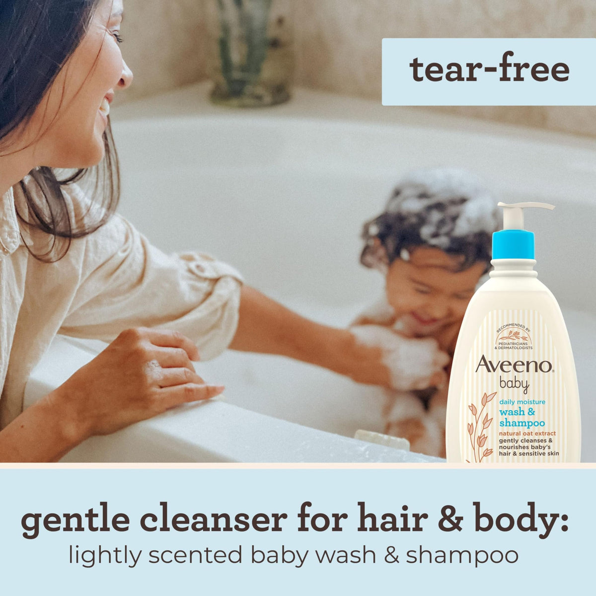Aveeno Baby Wash & Shampoo with Oat Extract, 975 ml