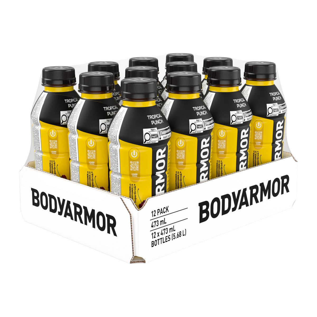 BODYARMOR SuperDrink Tropical Punch, 473 mL, 12 Pack