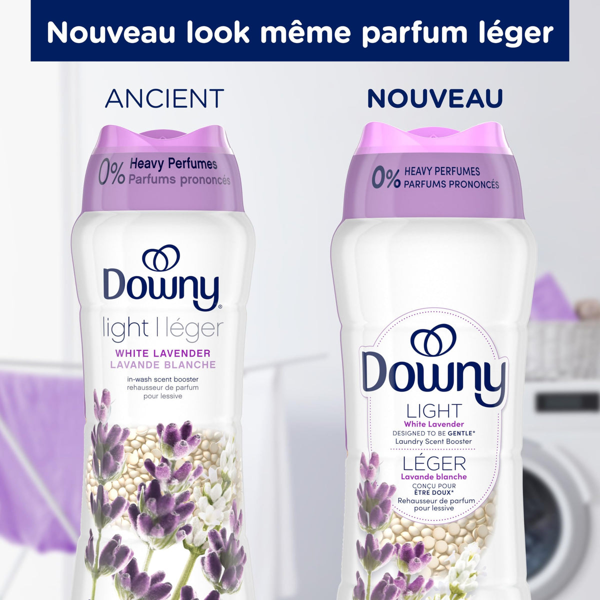 Downy Light Scent Booster Beads, White Lavender, 853 g