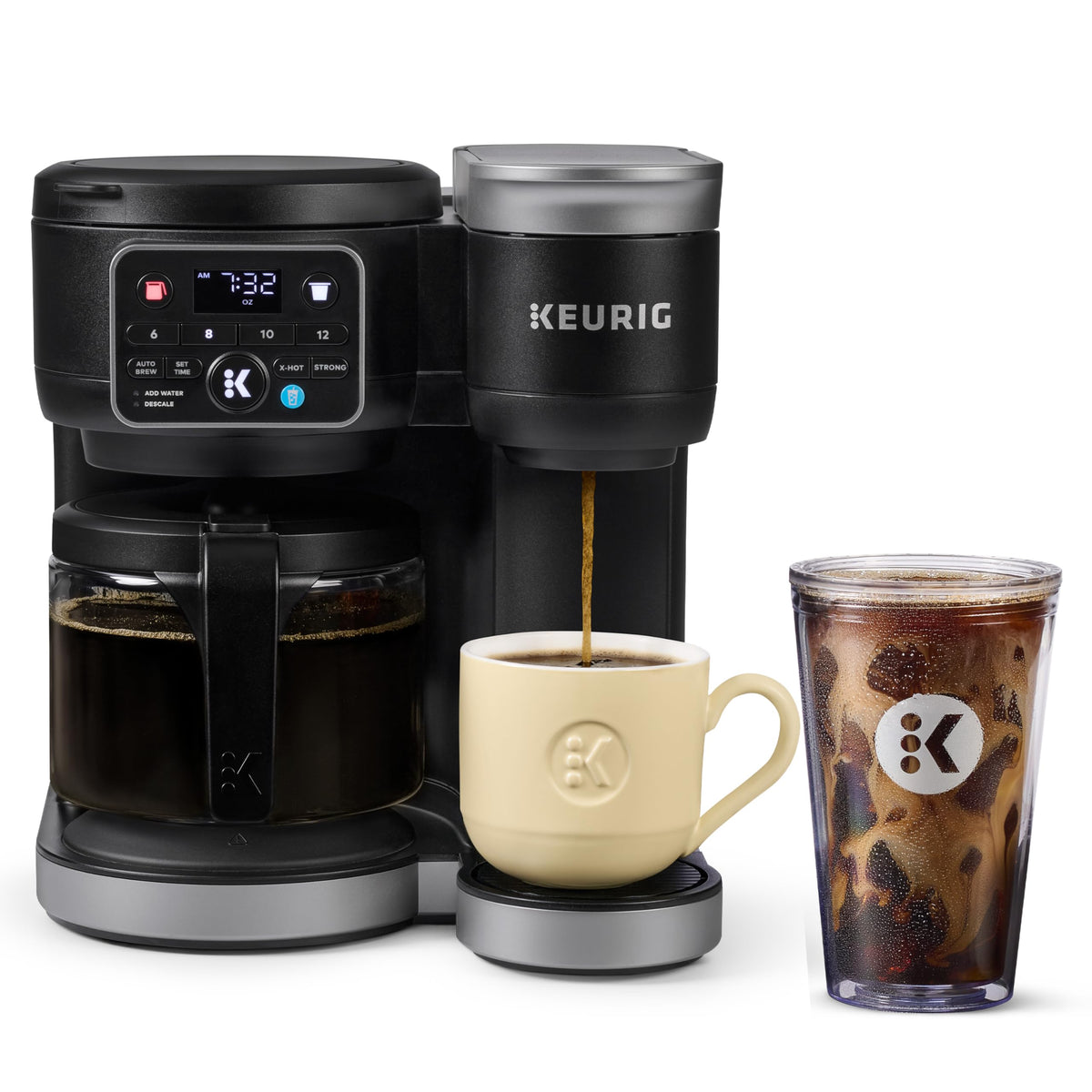 Keurig K-Duo Single Serve K-Cup Pod and Carafe Coffee Maker, Black