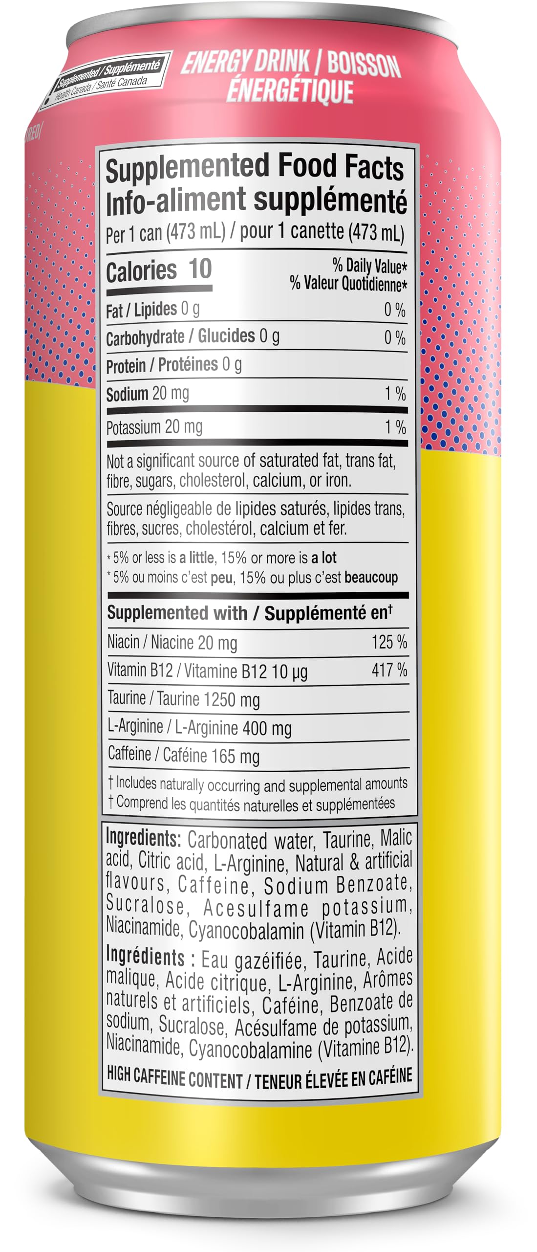 C4 Performance Energy Drink, Jolly Rancher Watermelon, 12 x 473 ml