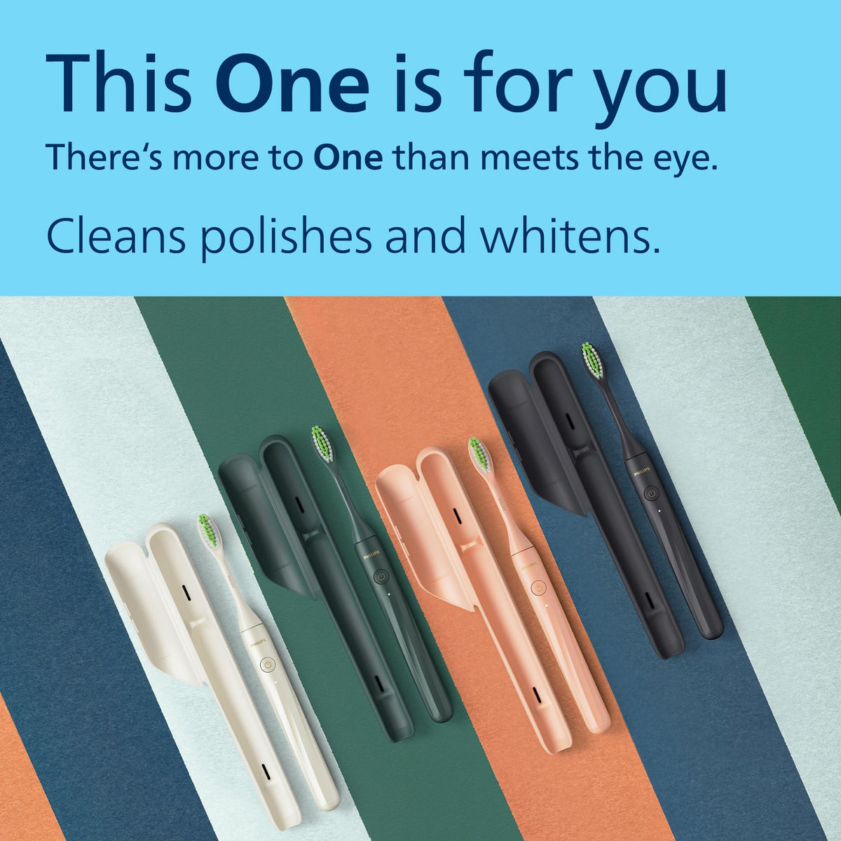 Philips One by Sonicare Battery Toothbrush, 1 Brush Head, White