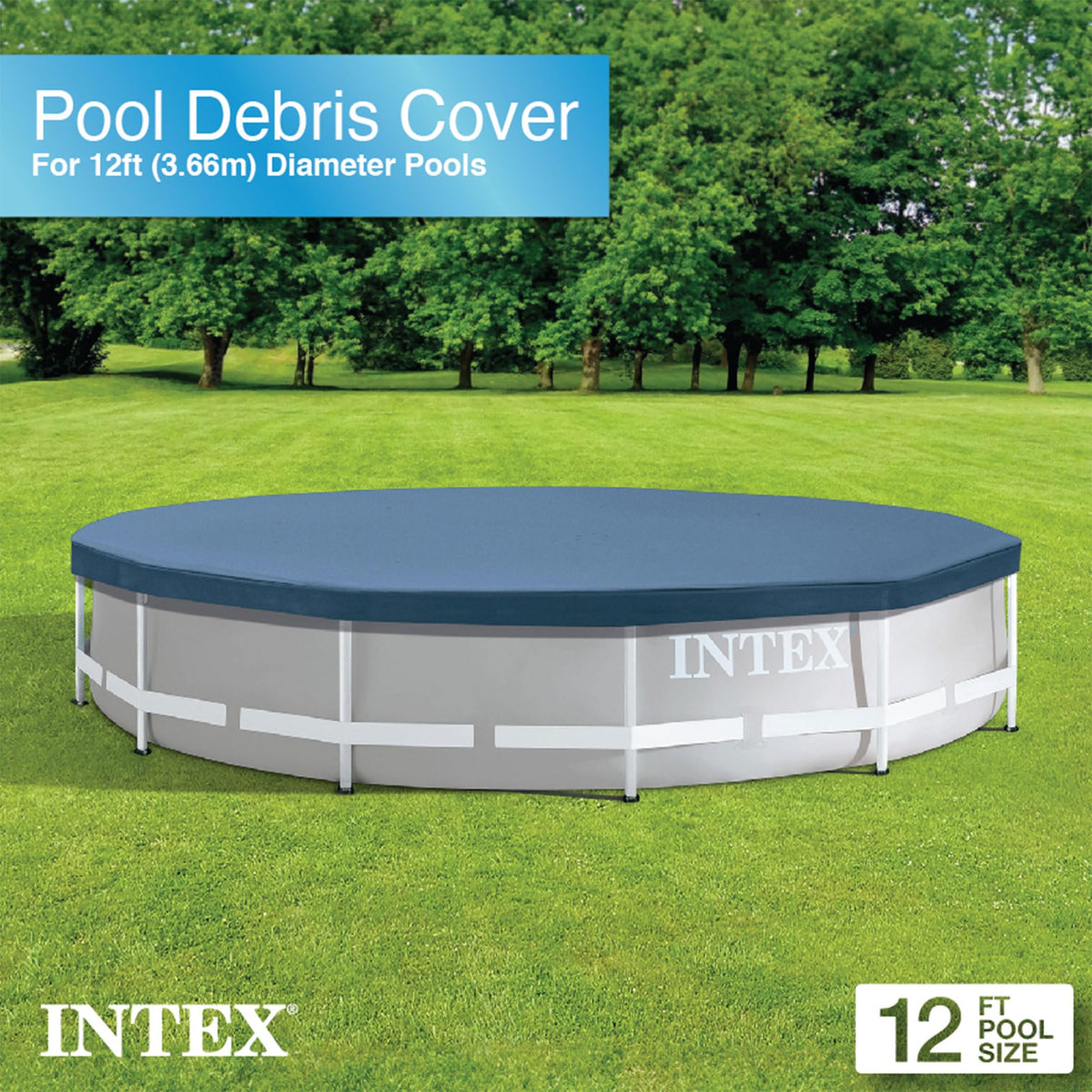 Intex 28031E 12 Foot Round Above Ground Pool Cover