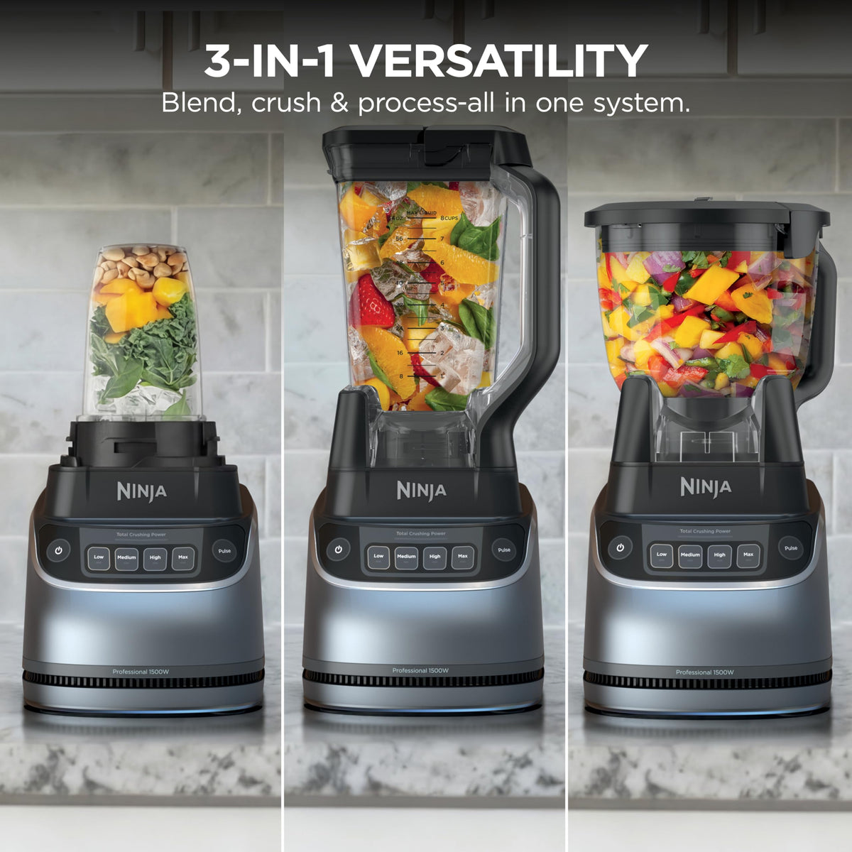 Ninja UltraCrush Pro Kitchen System, BP401C, 1500W, 72 oz