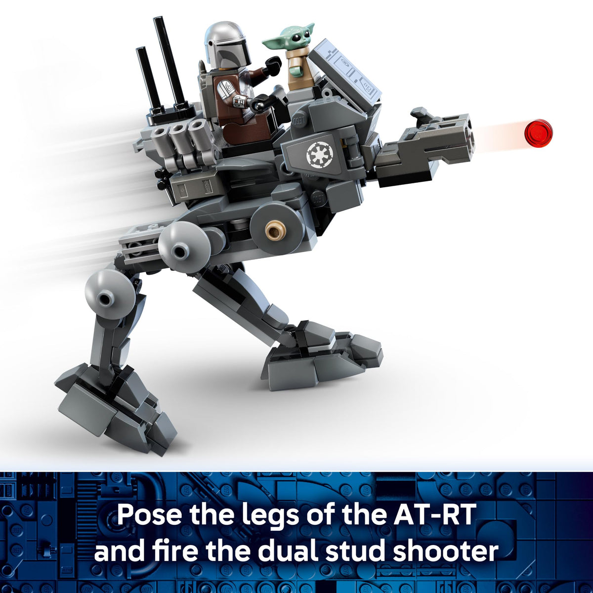 LEGO Star Wars AT-RT Attack with Mandalorian and Grogu, 75444