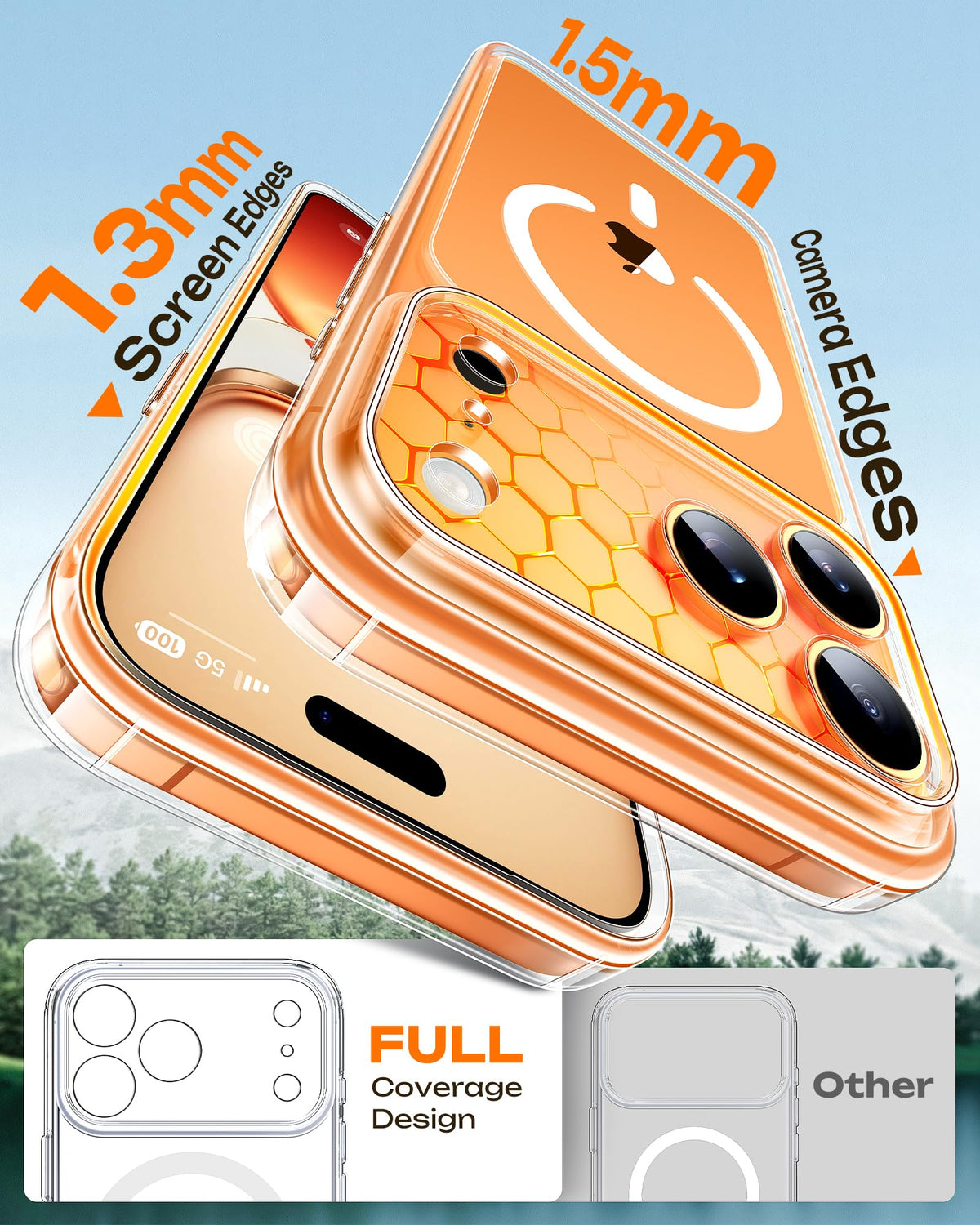 TOCOL Clear MagSafe Case for iPhone 17 Pro Max, 6.9 inch