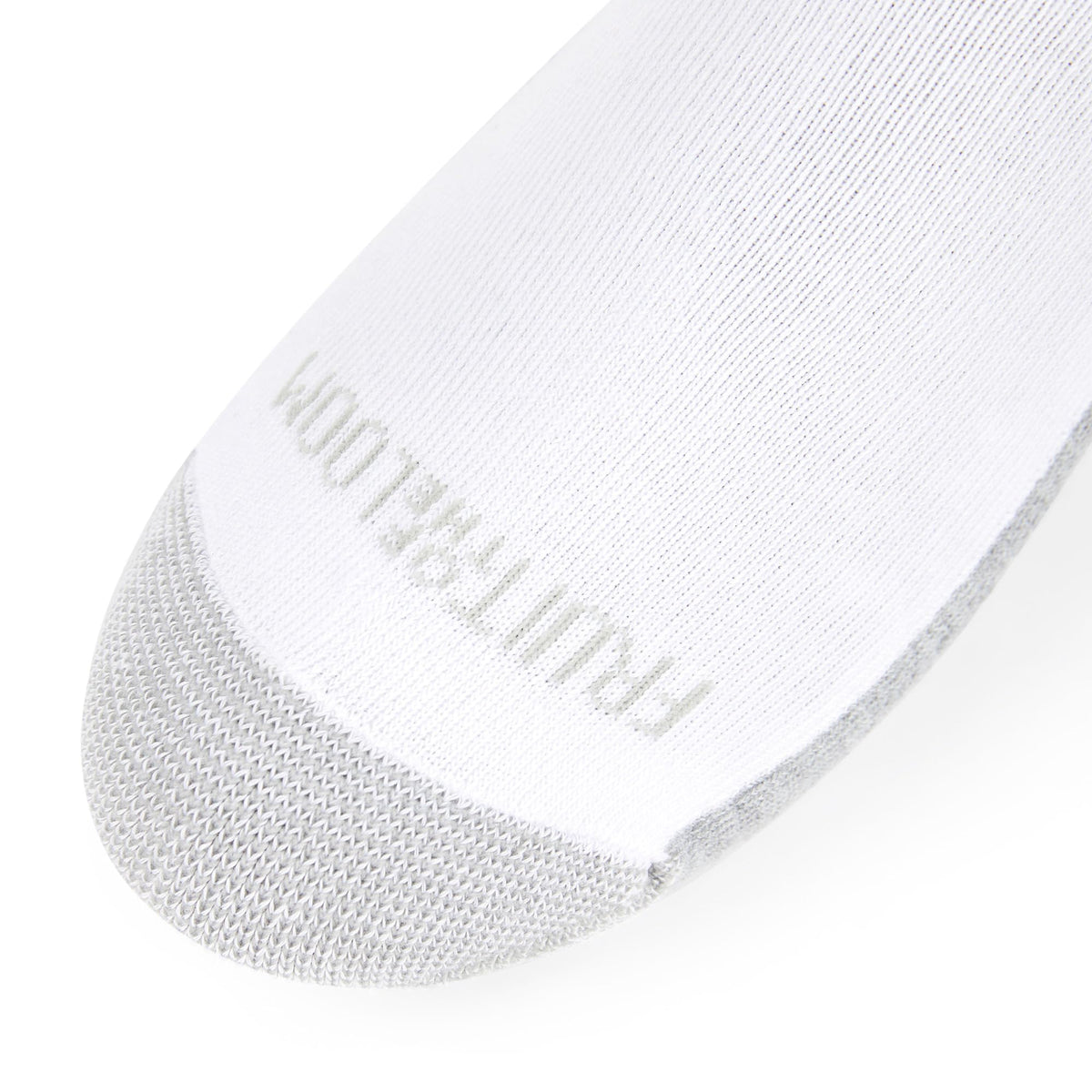 Fruit of the Loom Men's Dual Defense Socks, White/Grey, 12 Pair