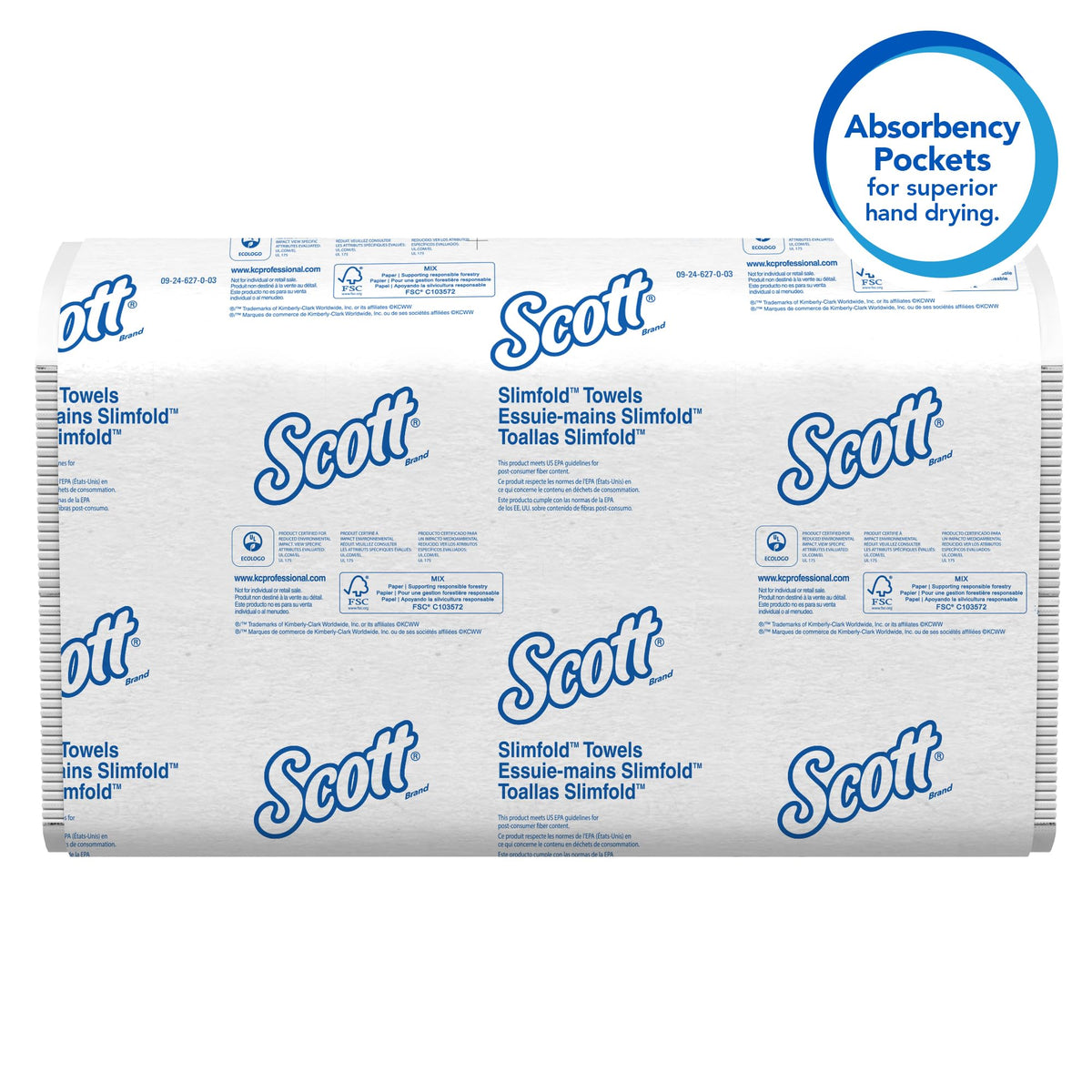 Scott Professional Pro Slimfold Paper Towels, 04442, 24 x 90 Sheets
