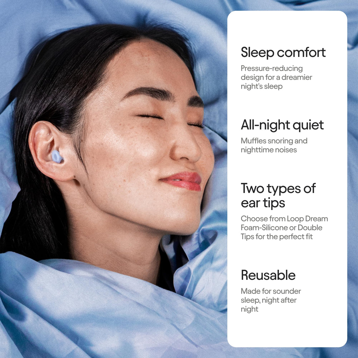Loop Dream Silicone & Memory Foam Sleep Earplugs
