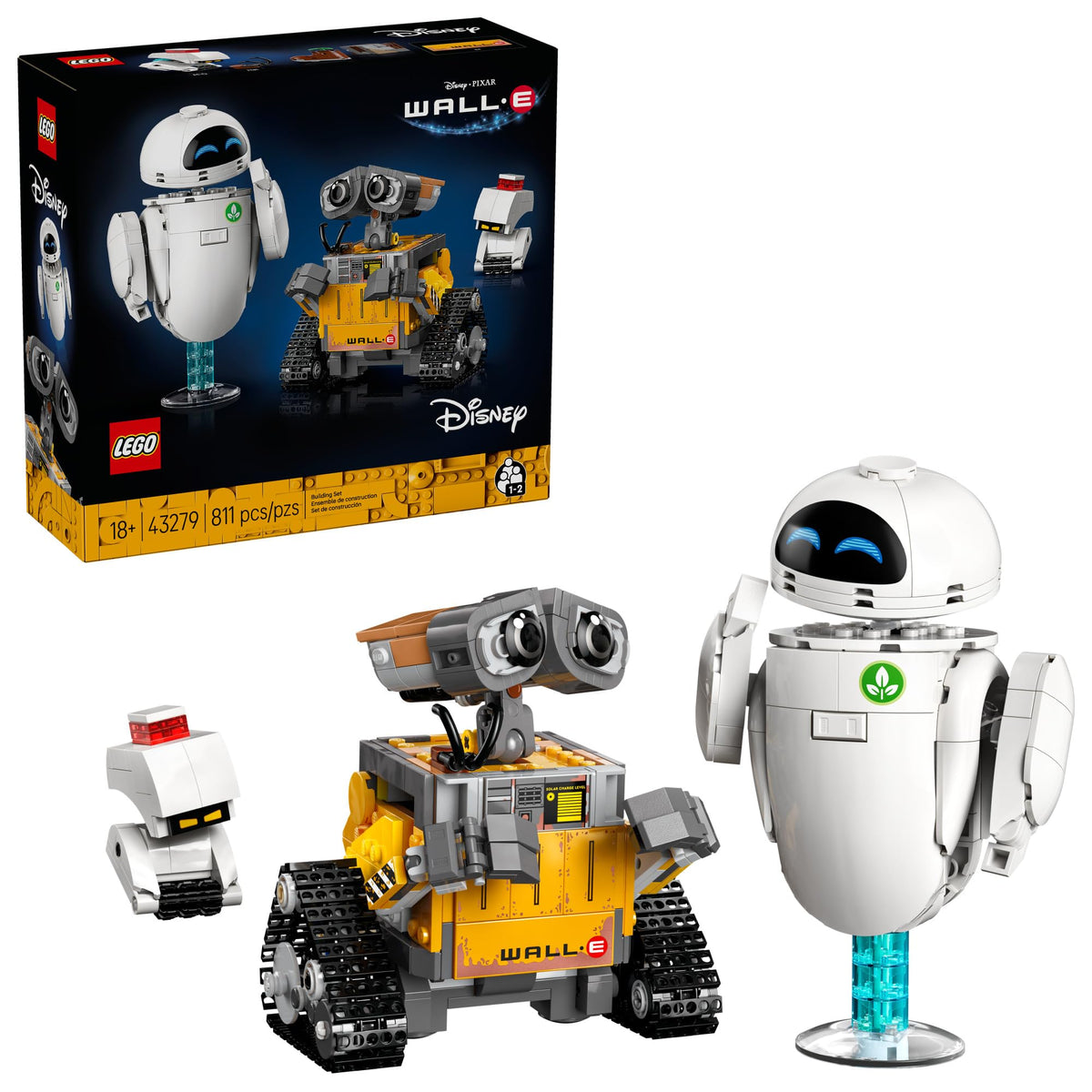 LEGO Disney & Pixar Wall-E & EVE Building Set (43279)