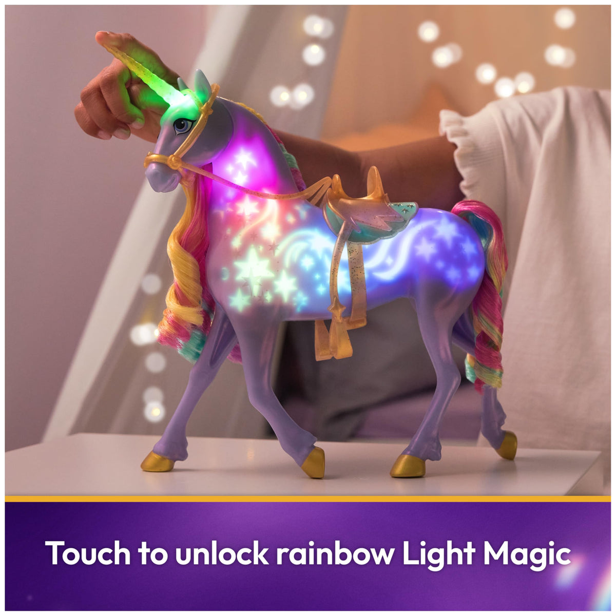 Unicorn Academy Interactive Rainbow Light-Up Wildstar, Ages 4+