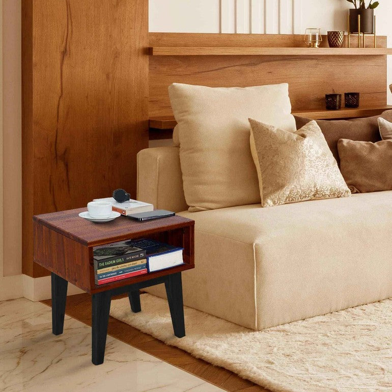 Serena Solid Acacia Wood Nightstand