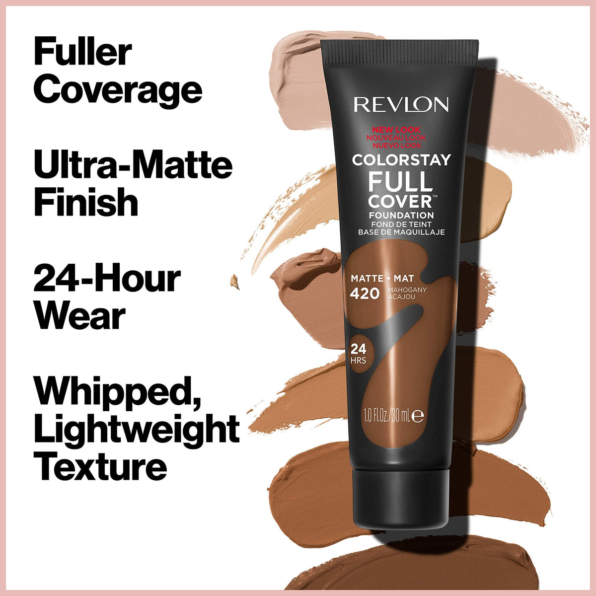 Revlon ColorStay Full Cover Matte Foundation, Buff (150), 1.0 oz/30 ml