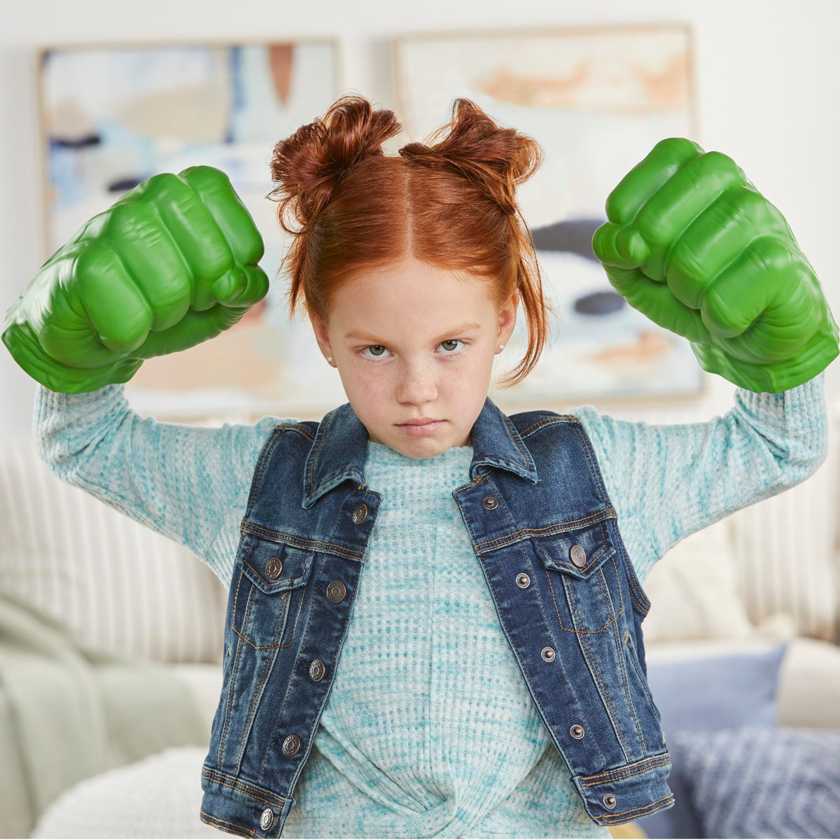Marvel Hulk Gamma Smash Fists, Soft Foam Role Play Toy, Ages 5+