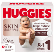 Huggies Skin Essentials Baby Diapers, Size 1 (8-14 lb.), 84 Count