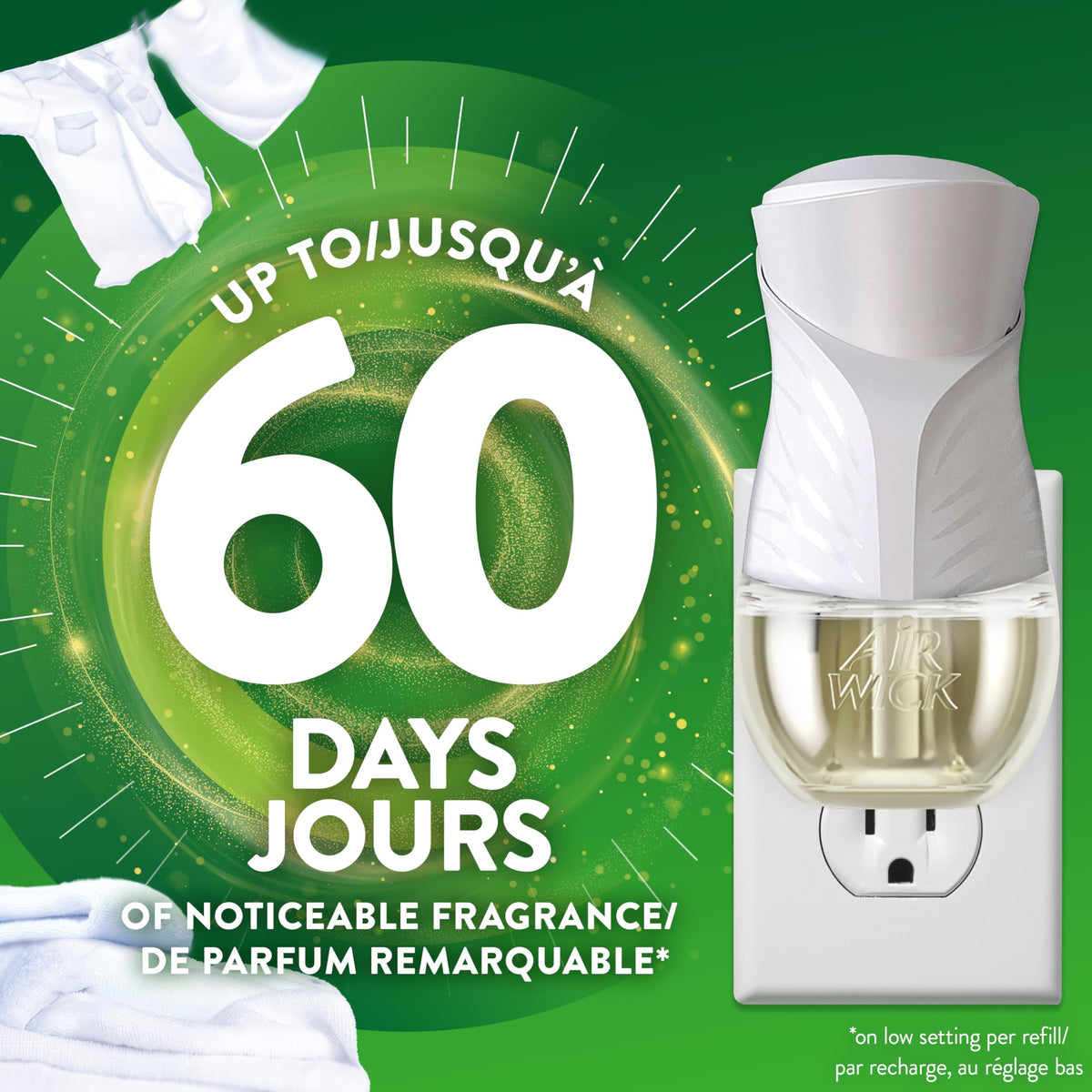 Air Wick Plug In Scented Oil Refills, Crisp Linen, 10 Count