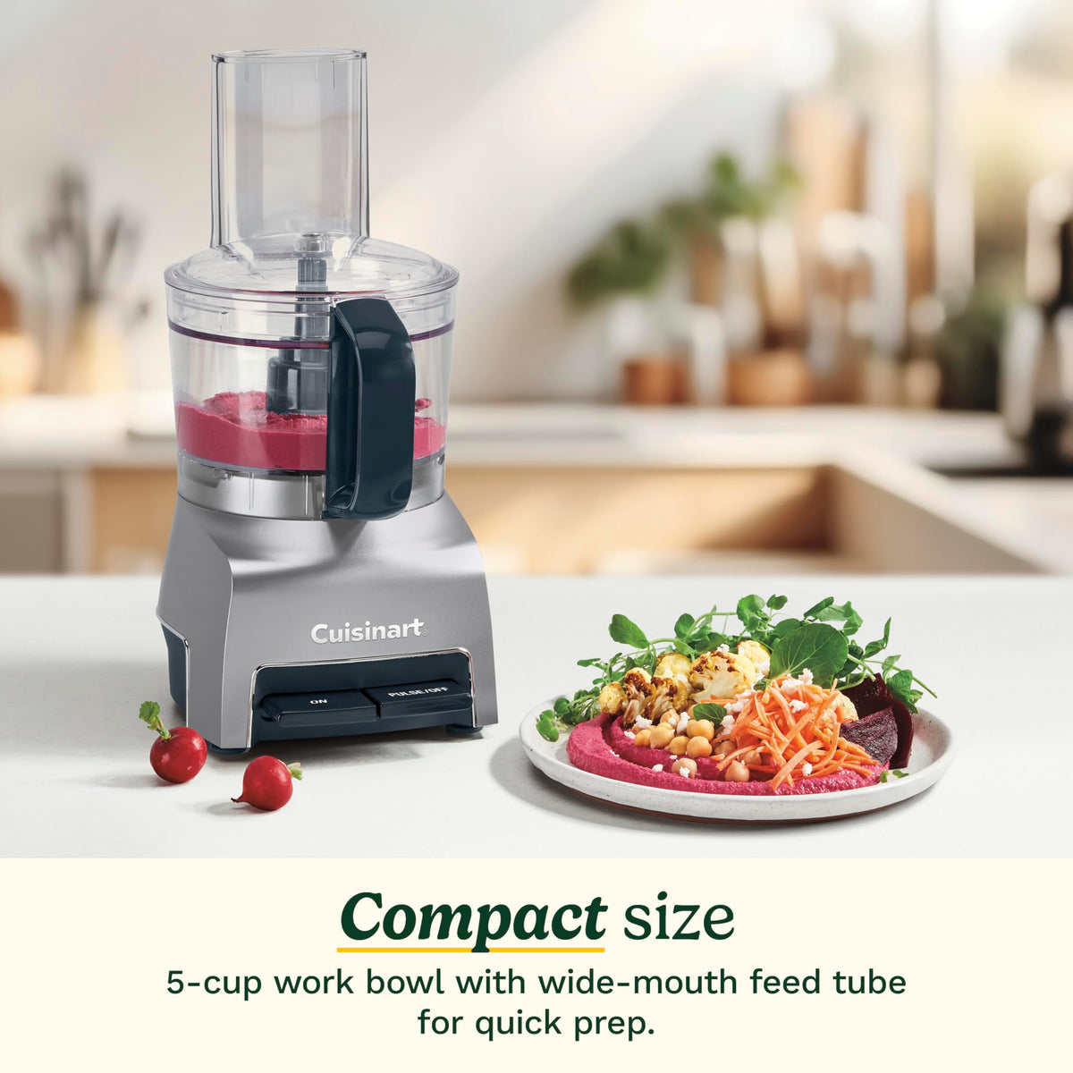 Cuisinart Food Processor, 5-Cup Capacity, Silver, FP-5C