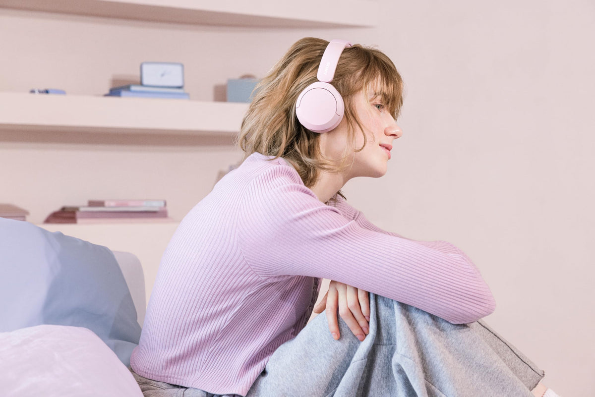 Sony WH-CH520 Wireless On-Ear Headphones, Pink