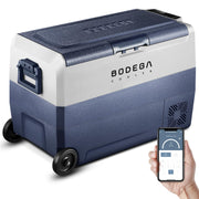 BODEGACOOLER 12V Dual Zone Portable Car Fridge, 53 Quart