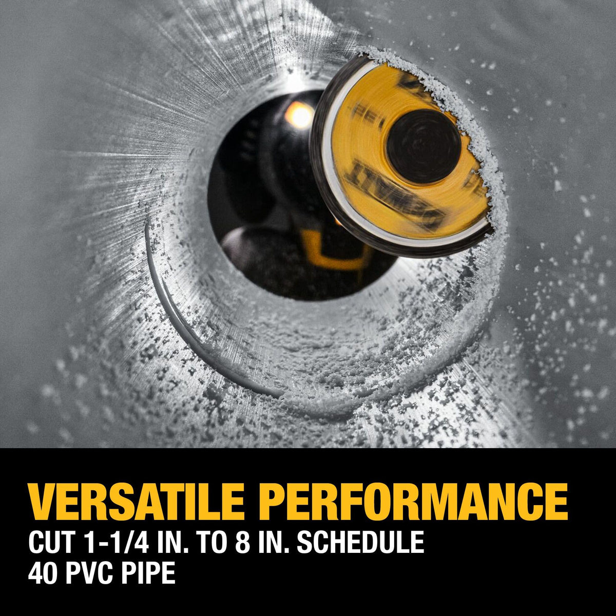 DEWALT Impact Connect Pipe Cutter, PVC, Diamond Grit Wheel, DWAIPCIR