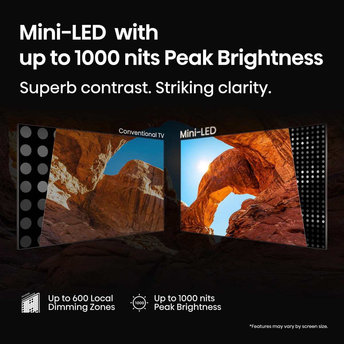 Hisense 55U68QF 55" 4K Mini-LED Smart Fire TV, 2025 Model