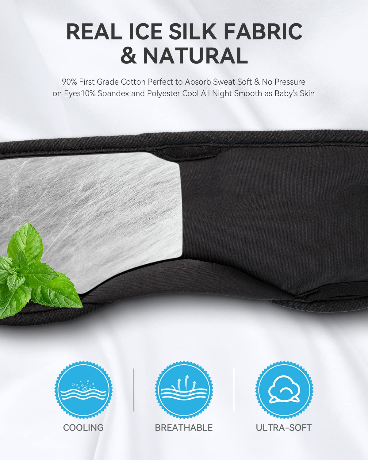 Musicozy Bluetooth 5.4 Sleep Headphones Headband, Matte Black
