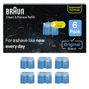 Braun Clean & Renew Cleaning Cartridges, 6 Pack