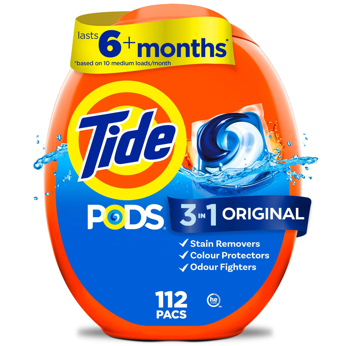 Tide PODS Laundry Detergent Pacs, Original Scent, 112 Count