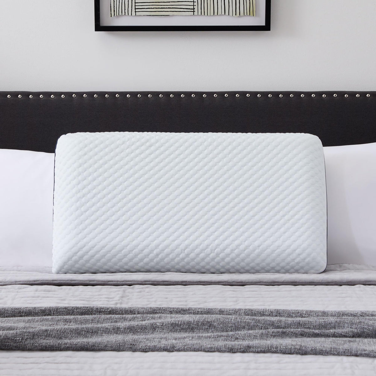 Weekender Ventilated Gel Memory Foam Pillow, White, Standard