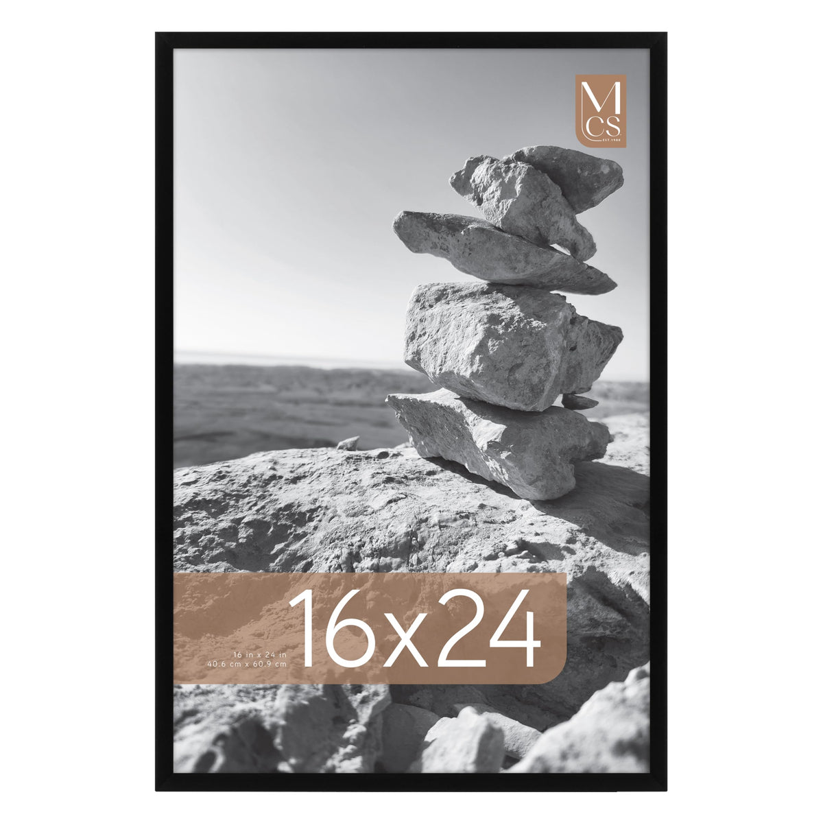MCS Everline Collection Poster Frame, 16x24, Black, 1-Pack
