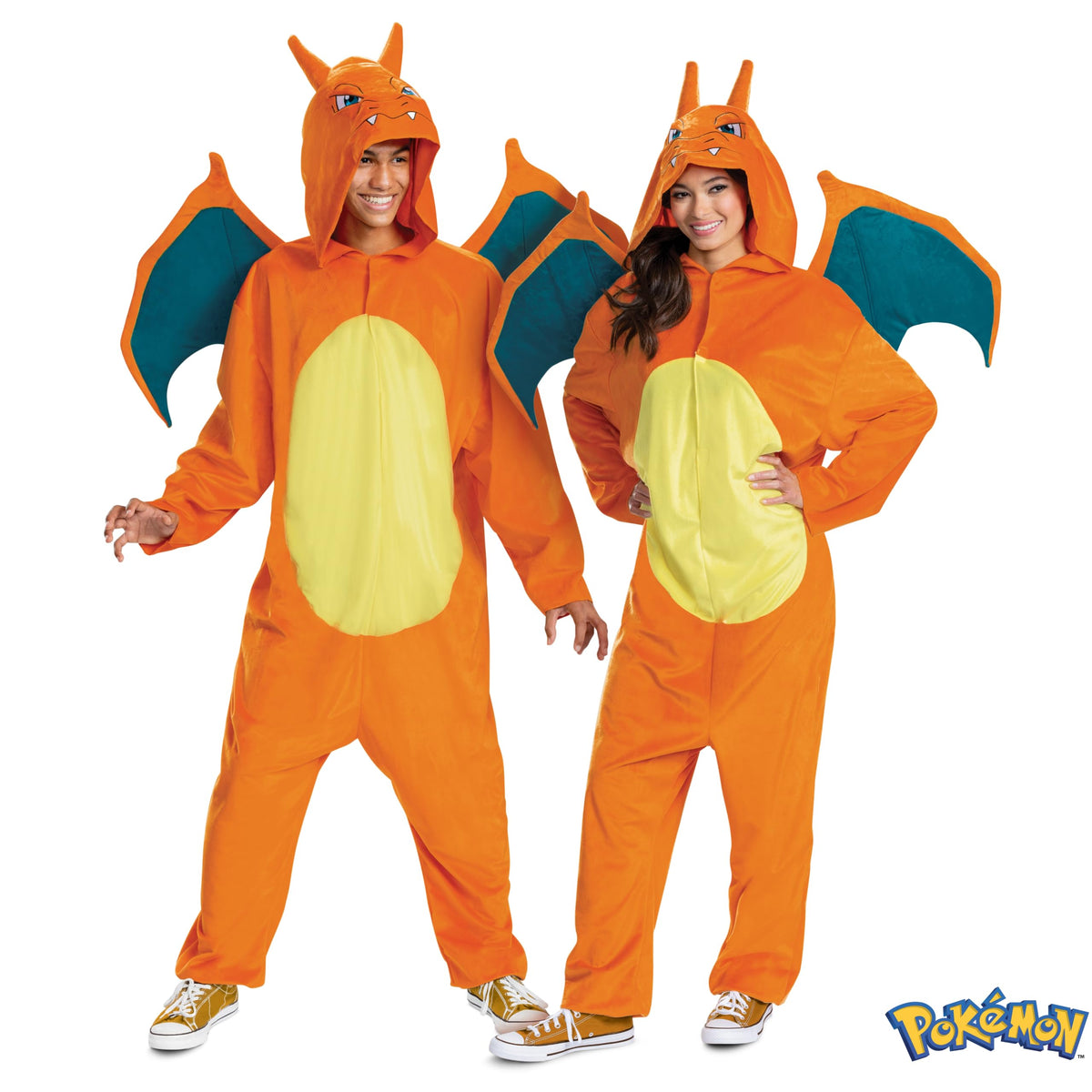 Disguise Pokemon Charizard Adult Costume with Wings, X-Large (50-52)