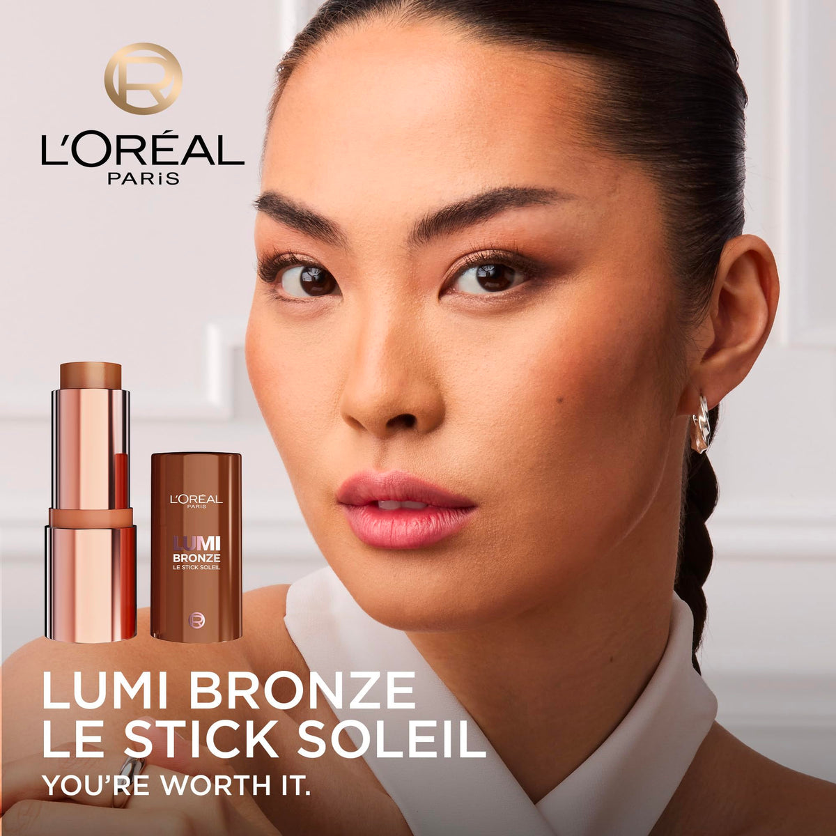 L'Oréal Paris Lumi Bronzer Le Stick Soleil, 110 Toasted Sunlight, 9 g