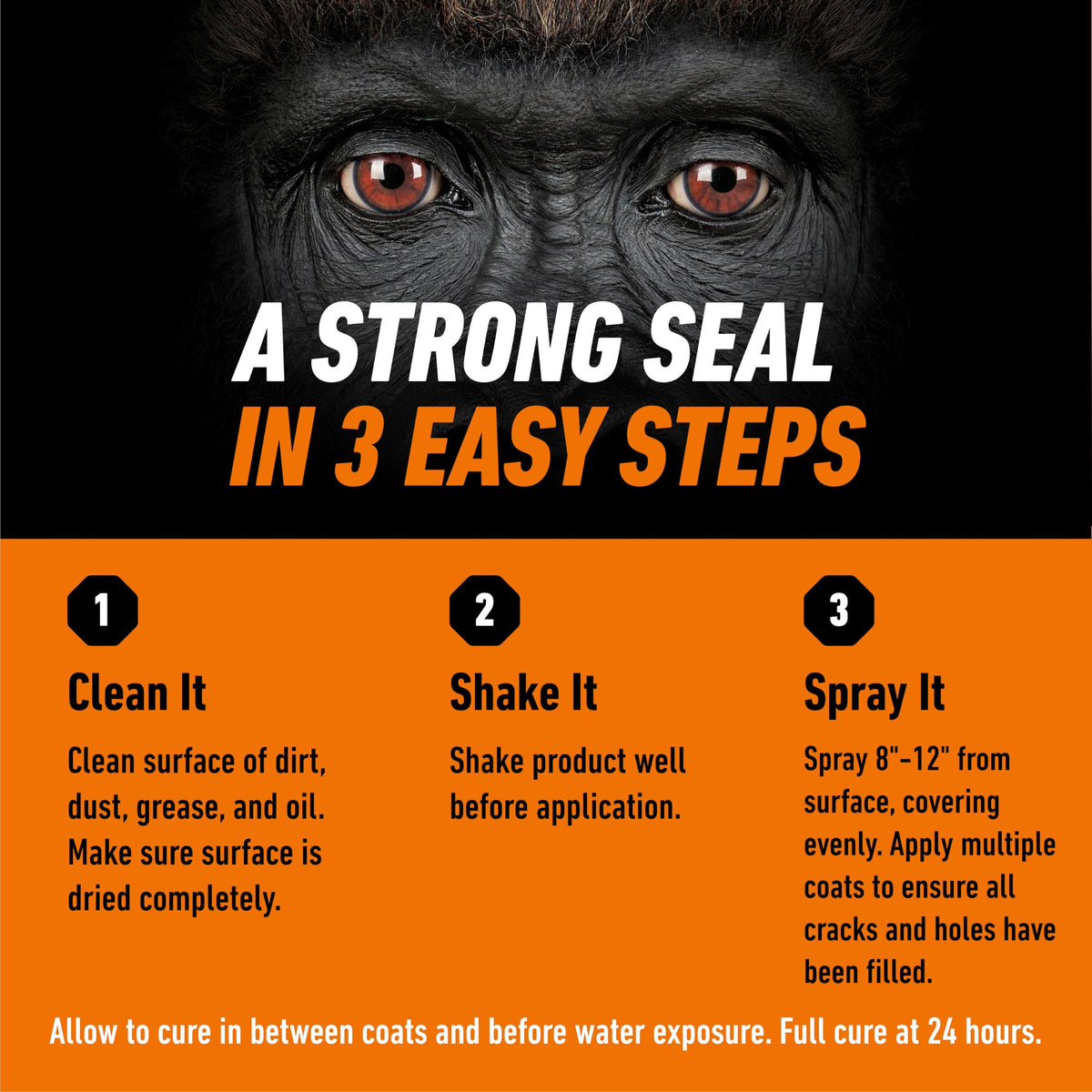 Gorilla Waterproof Patch & Seal Spray, White, 14oz/396g