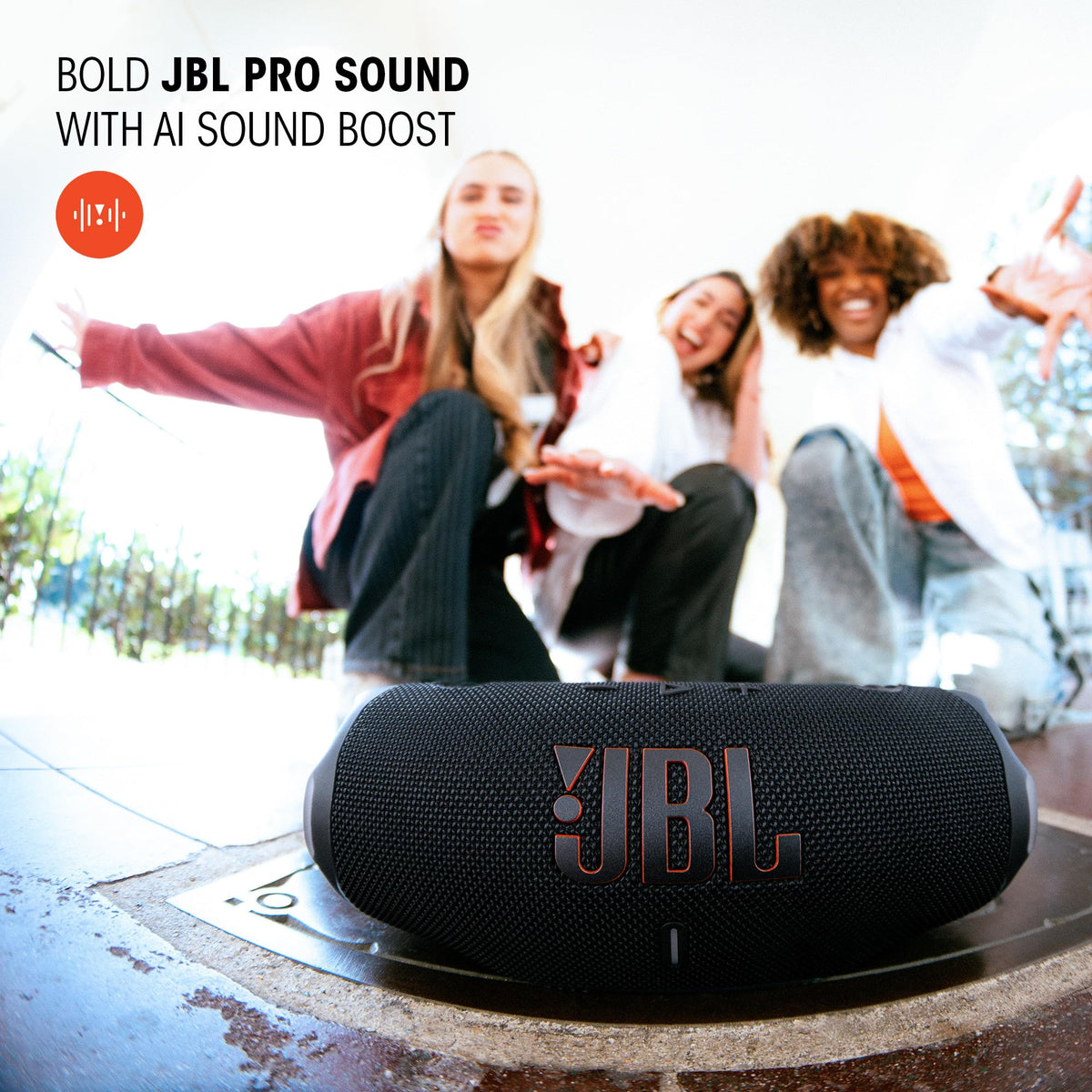 JBL Charge 6 Portable Waterproof Bluetooth Speaker, Orange
