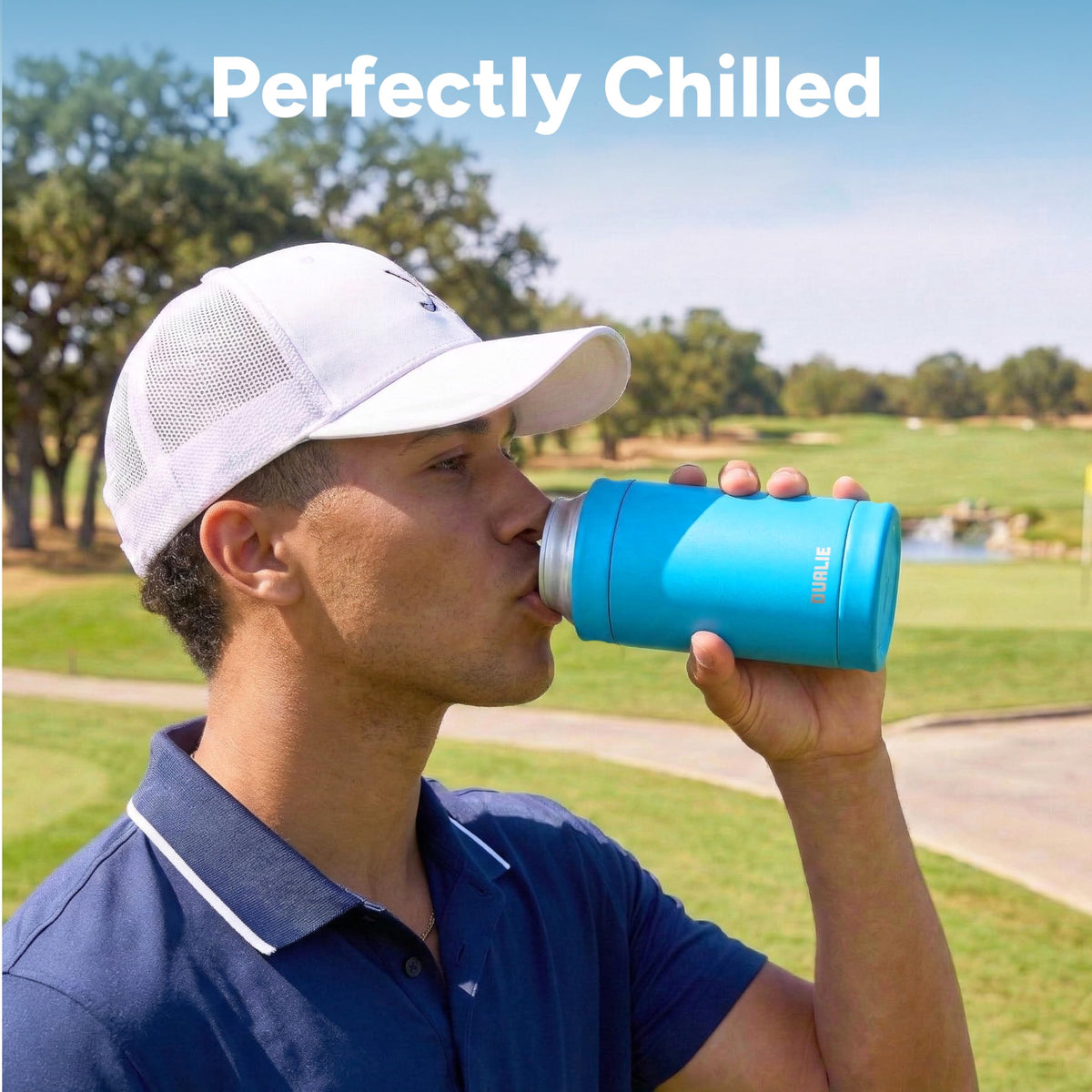 Dualie 3-in-1 Insulated Can Cooler, 12oz, Glacier