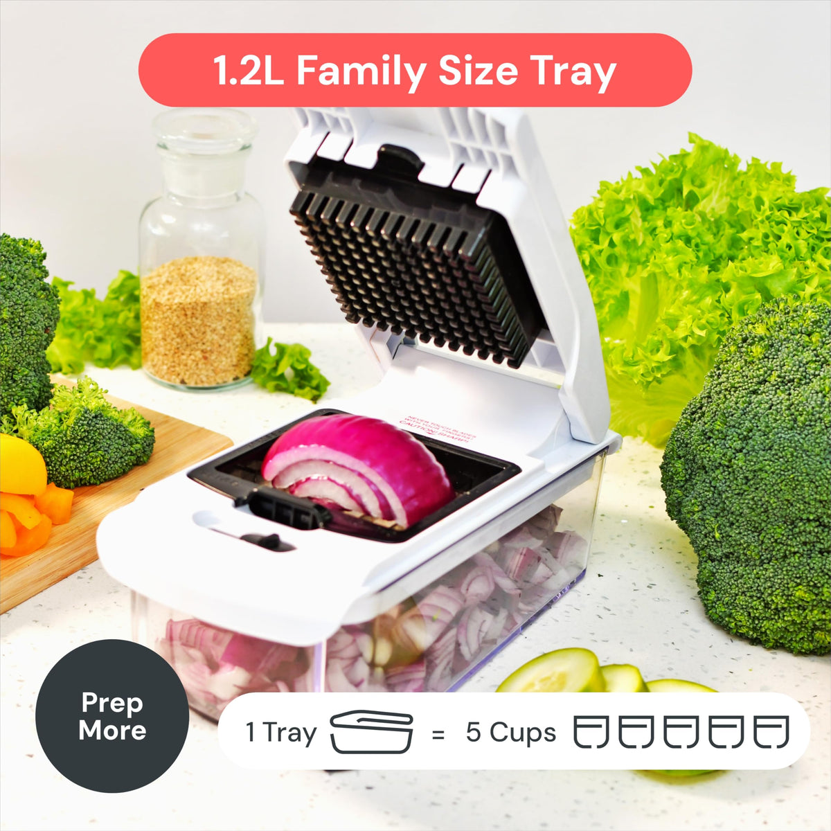 Fullstar Pro Vegetable Chopper & Spiralizer, 4 Blades