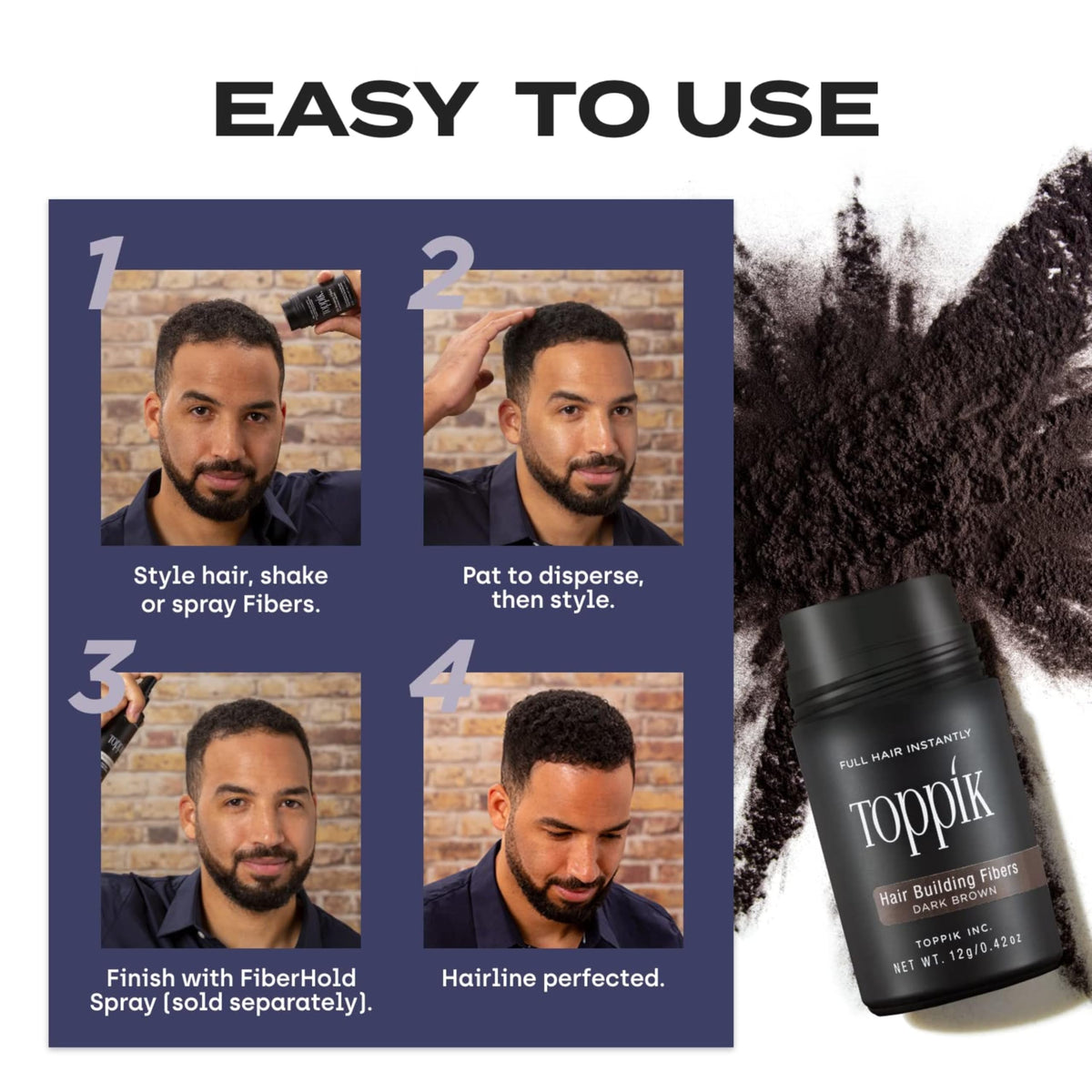 TOPPIK Hair Building Fibres, 12 g