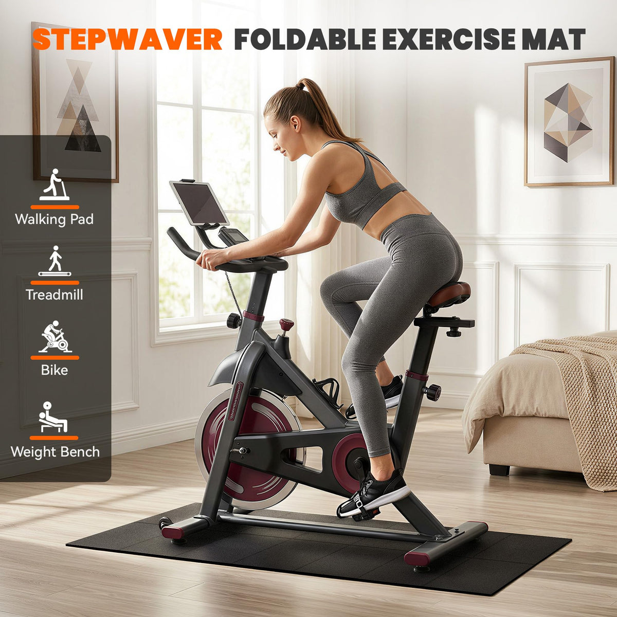 Stepwaver High Density Treadmill Mat, 1/4"