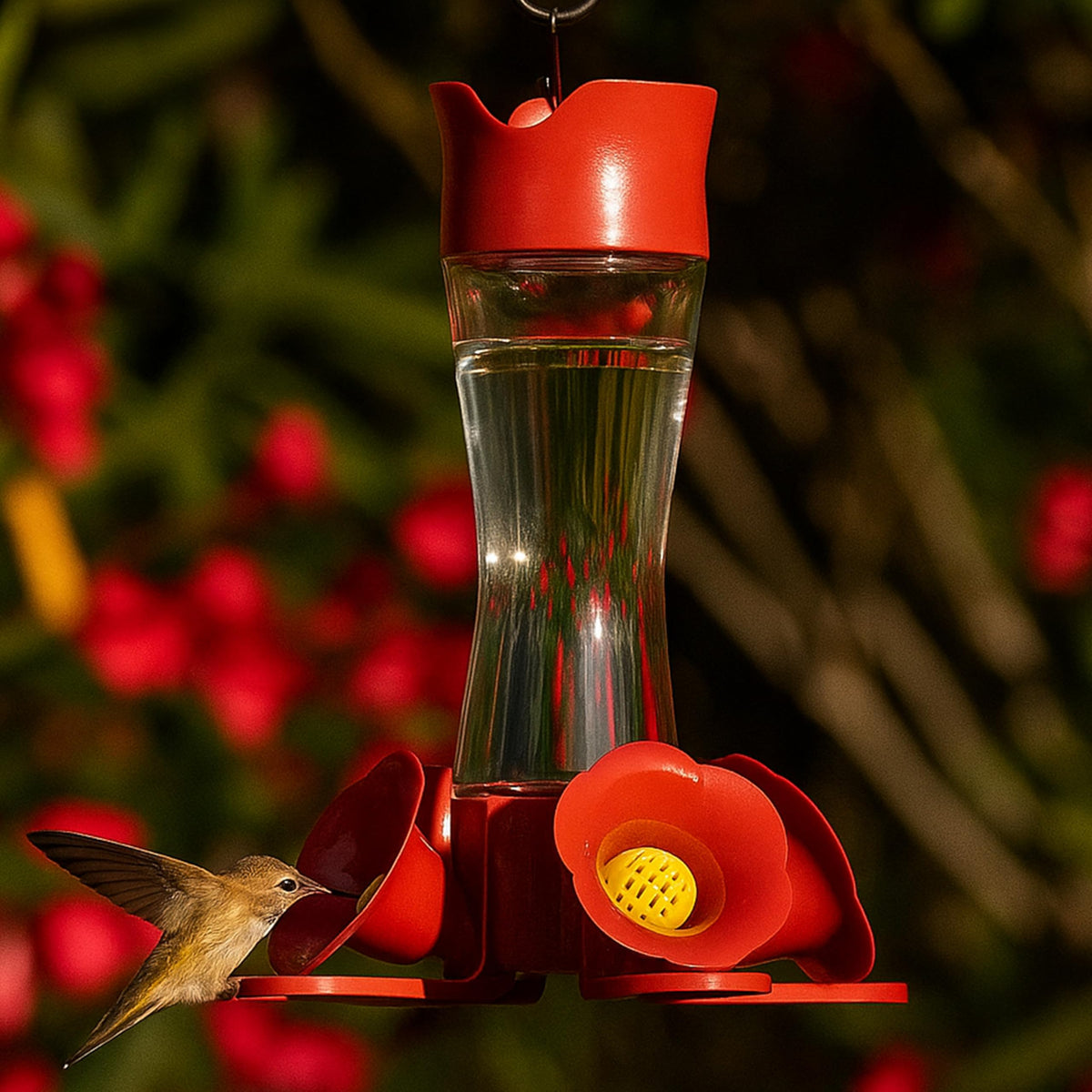 Perky-Pet 203CPBN Glass Hummingbird Feeders, 8 oz, 2-Pack