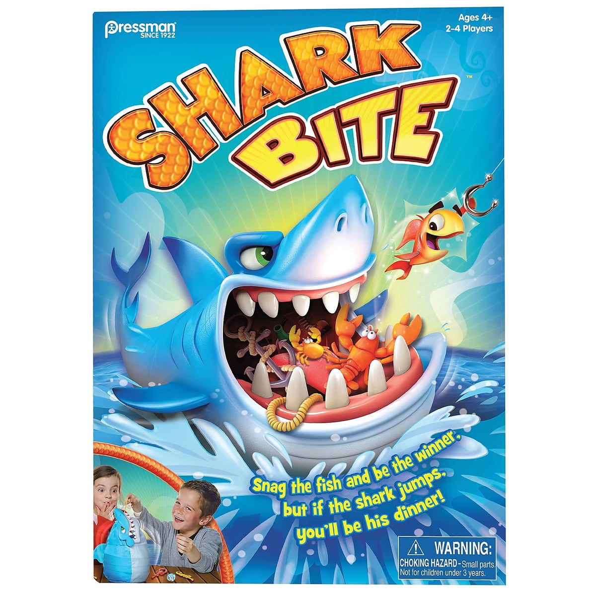 Pressman Shark Bite Fishing Game, Trilingual