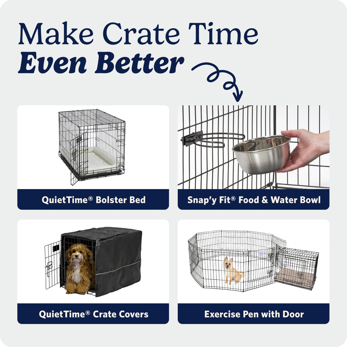 MidWest Homes for Pets iCrate Folding Dog Crate, 22 Inch