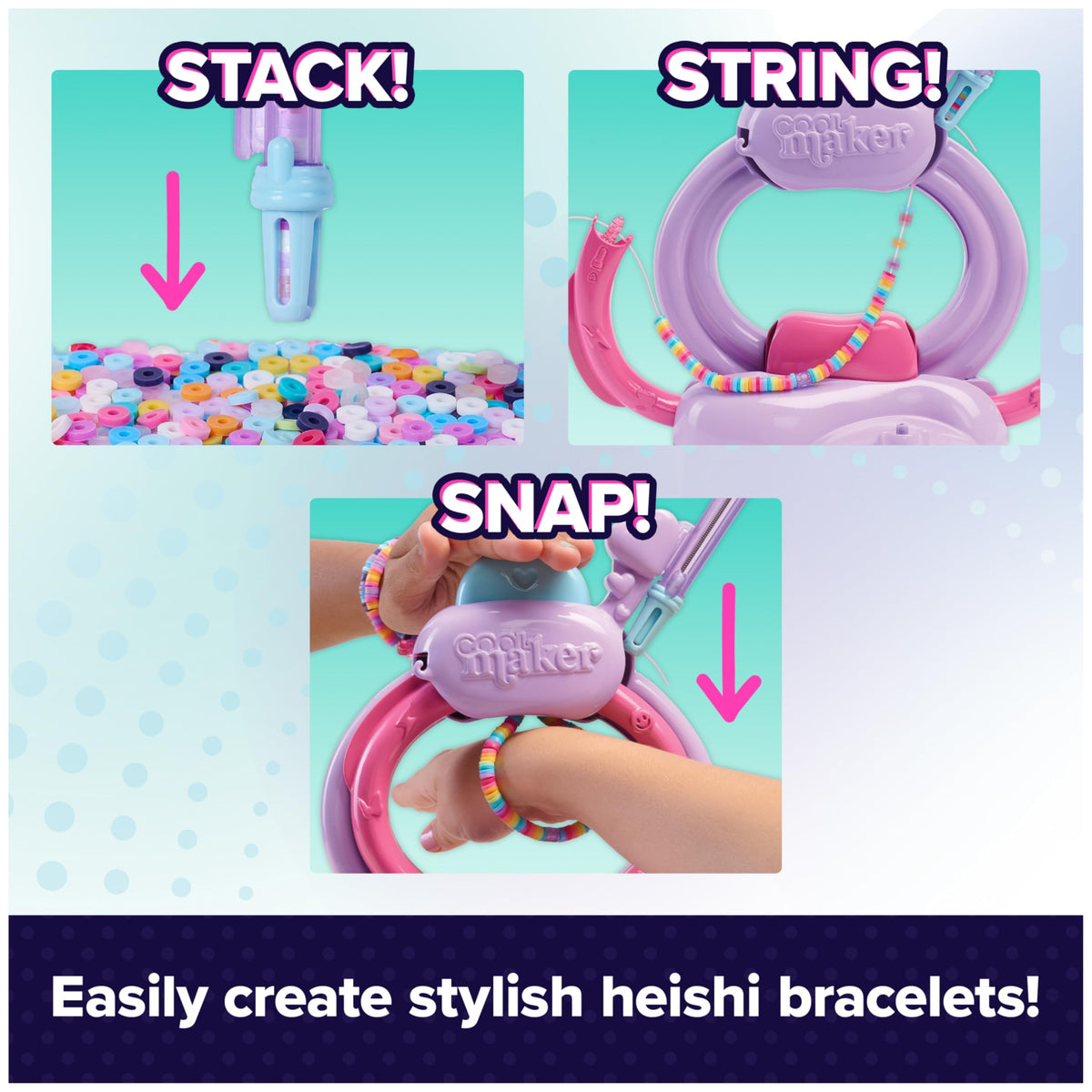 Cool Maker Stack'd Heishi Studio Bracelet Making Kit