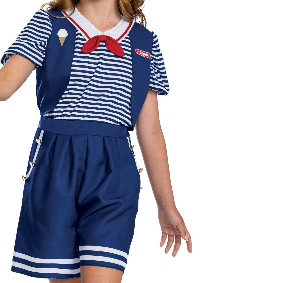 Robin Scoops Ahoy Stranger Things Costume with Hat, Kids (7-8)