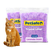 PetSafe ScoopFree Lavender Crystal Cat Litter, 2 x 4.3 lb