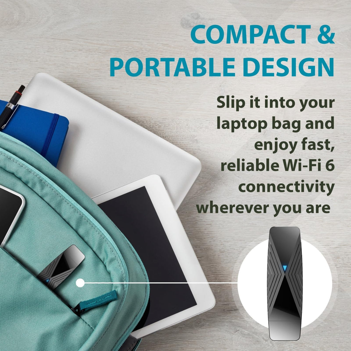 D-Link DWA-X1850-B1-CA USB WiFi 6 Adapter, AX1800, USB 3.0